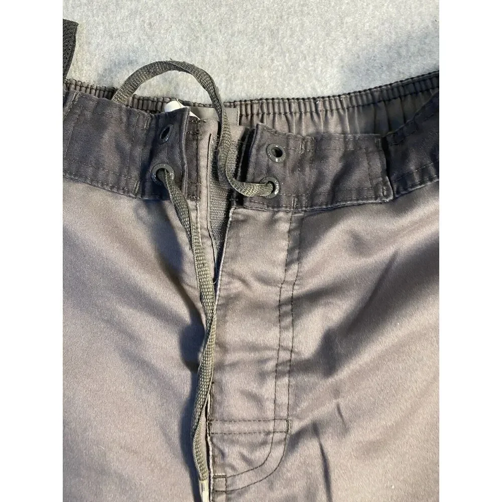 Vintage‎ Nike Swim Shorts Adult L Gray/Green Y2k